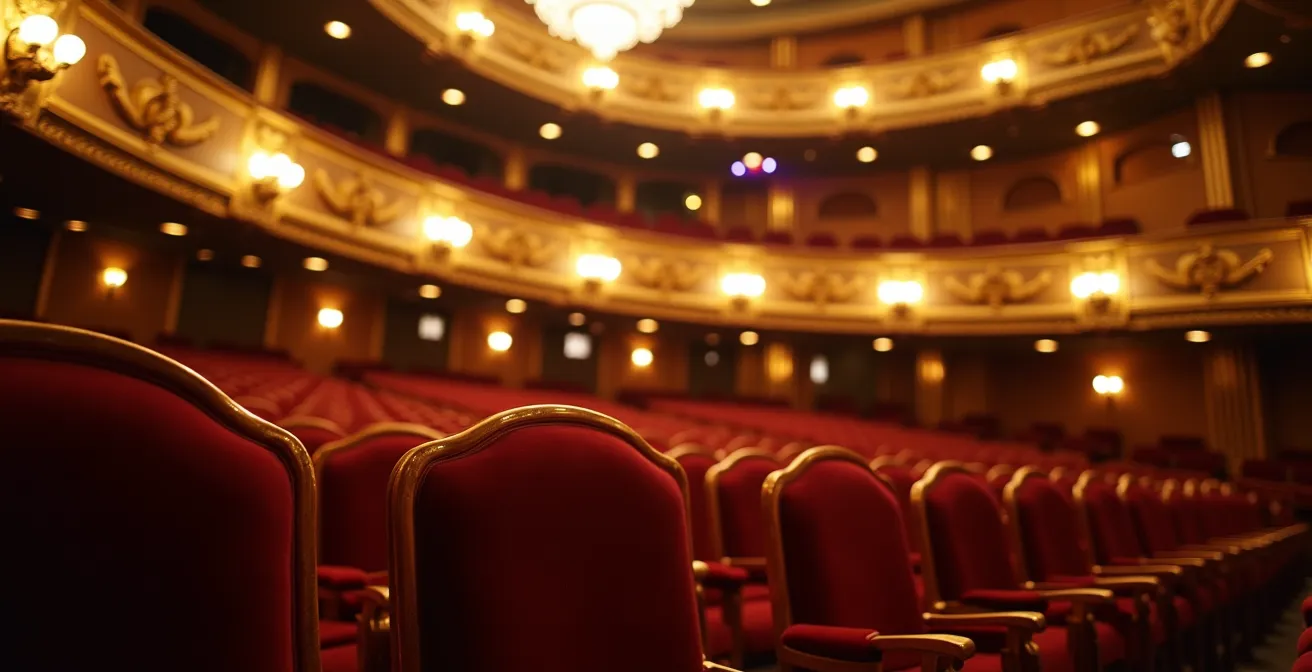 Intérieur architectural du Métropolis de Montréal avec ses détails Art déco et l'atmosphère avant concert